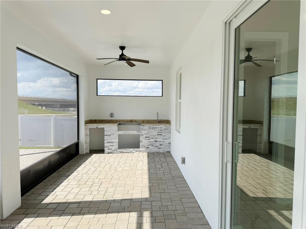 Screened Lanai with Roughed In Kitchen