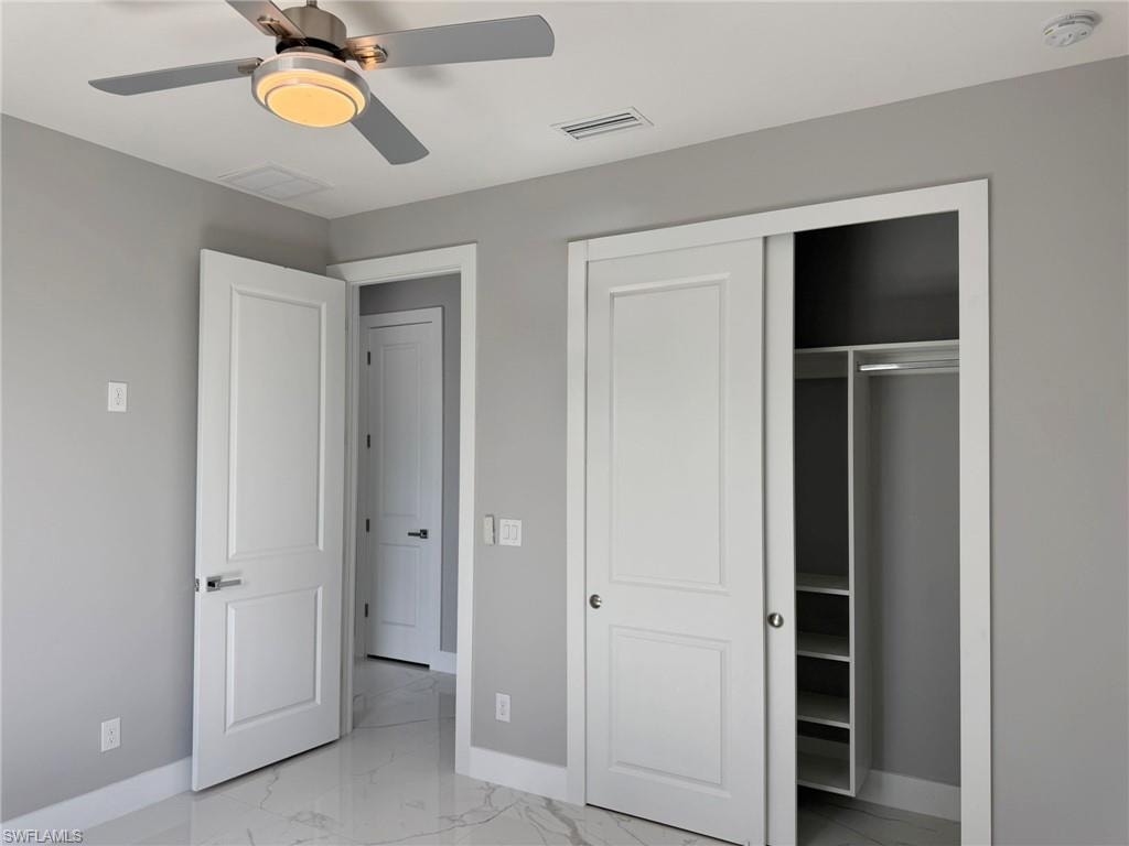 Bedroom 2. Closet with Built Ins.