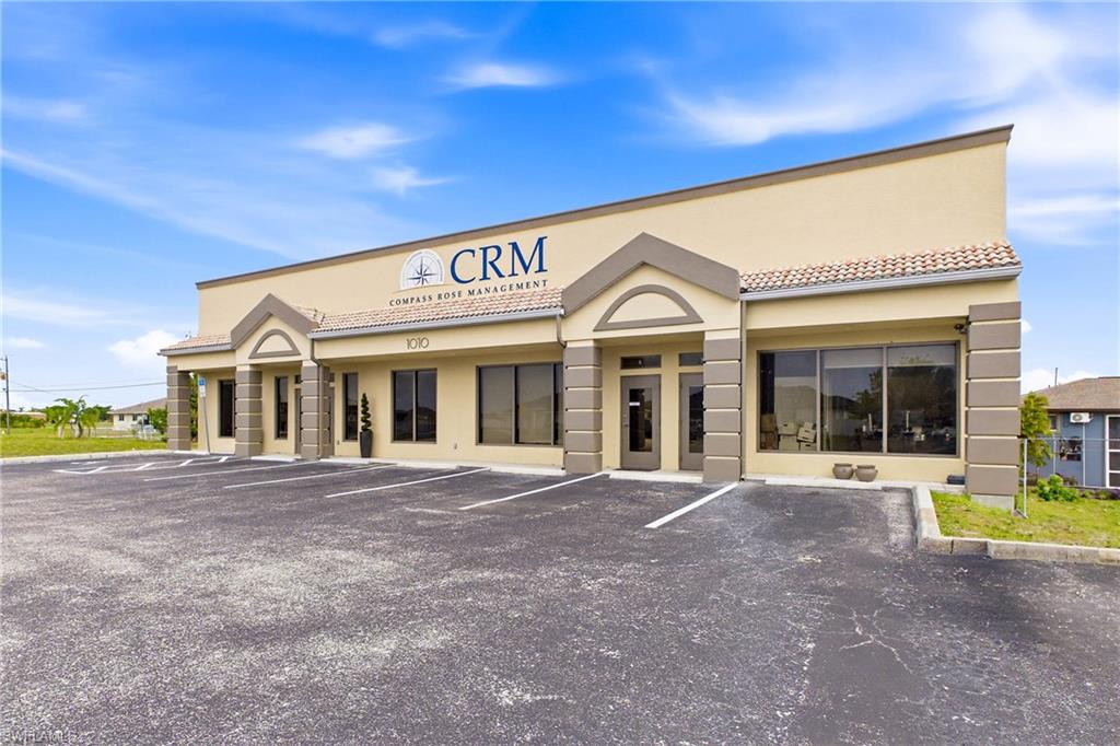 Attractive front exterior showcasing a strategic location with easy access and outstanding exposure for a variety of commercial uses.