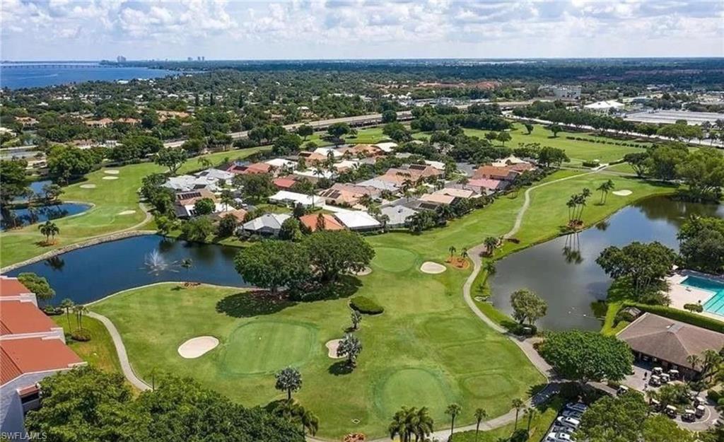 Golf course surrounds the community