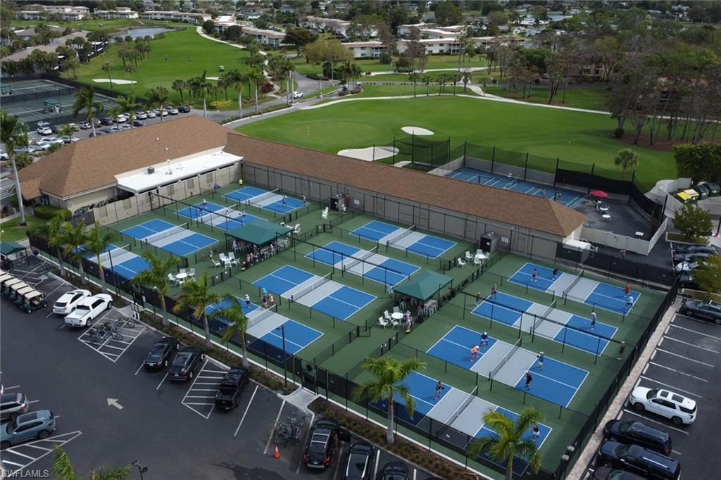 12 Pickleball Courts with a training area.