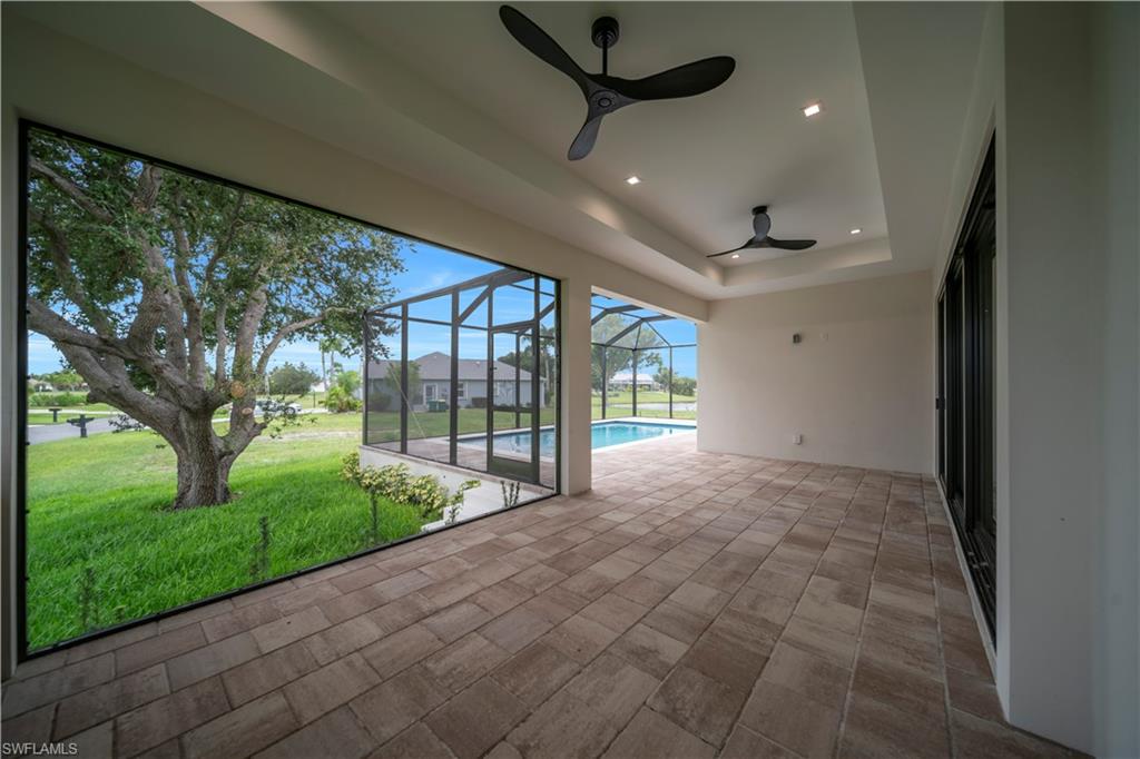Outdoor patio screened
