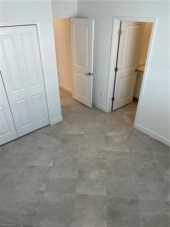 Light gray tile flooring throughout