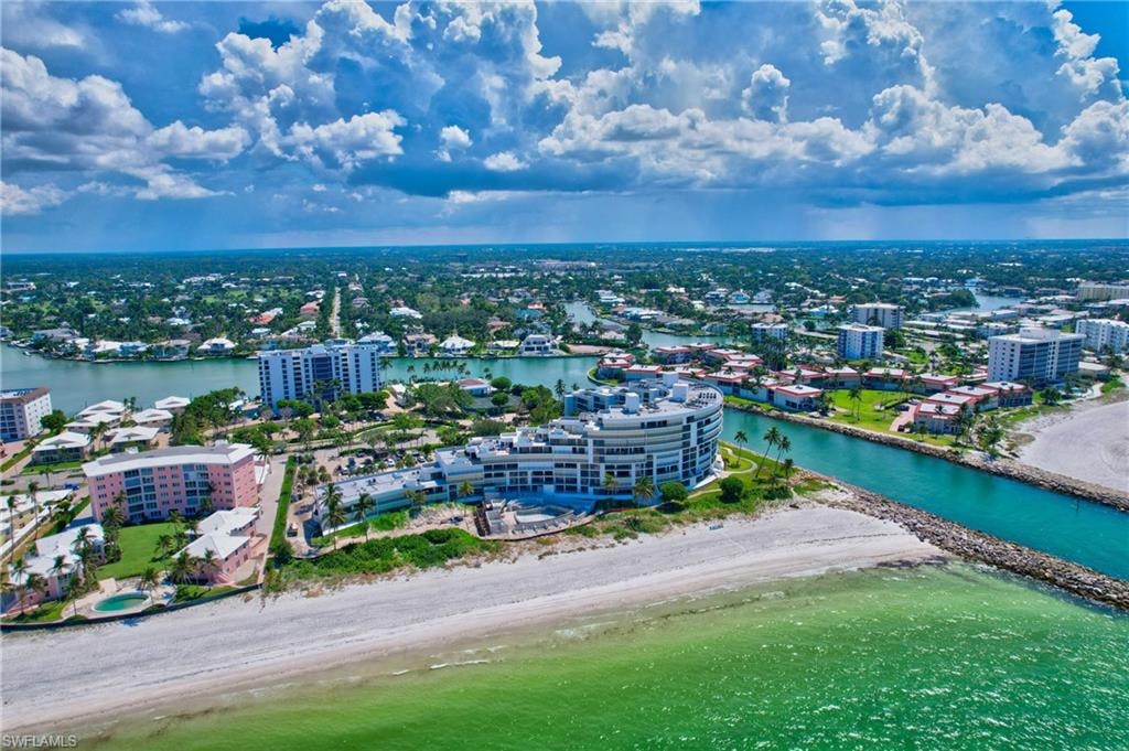 Aerial view from the Gulf side