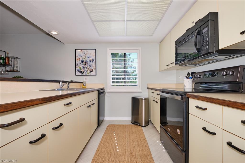 Kitchen opens to the main living area.