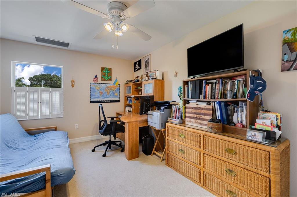 Bedroom used as office