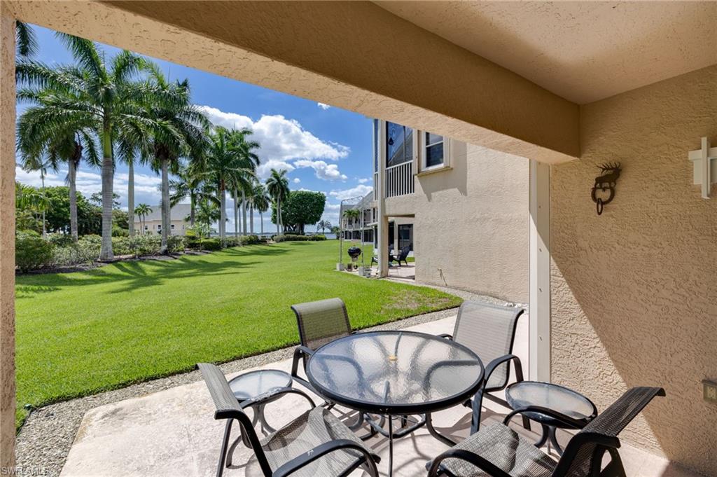 Patio off lower floor living space