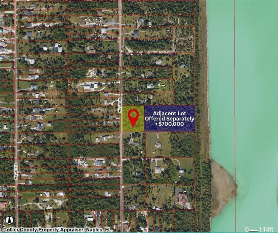 Map / location featuring property parcel outlined