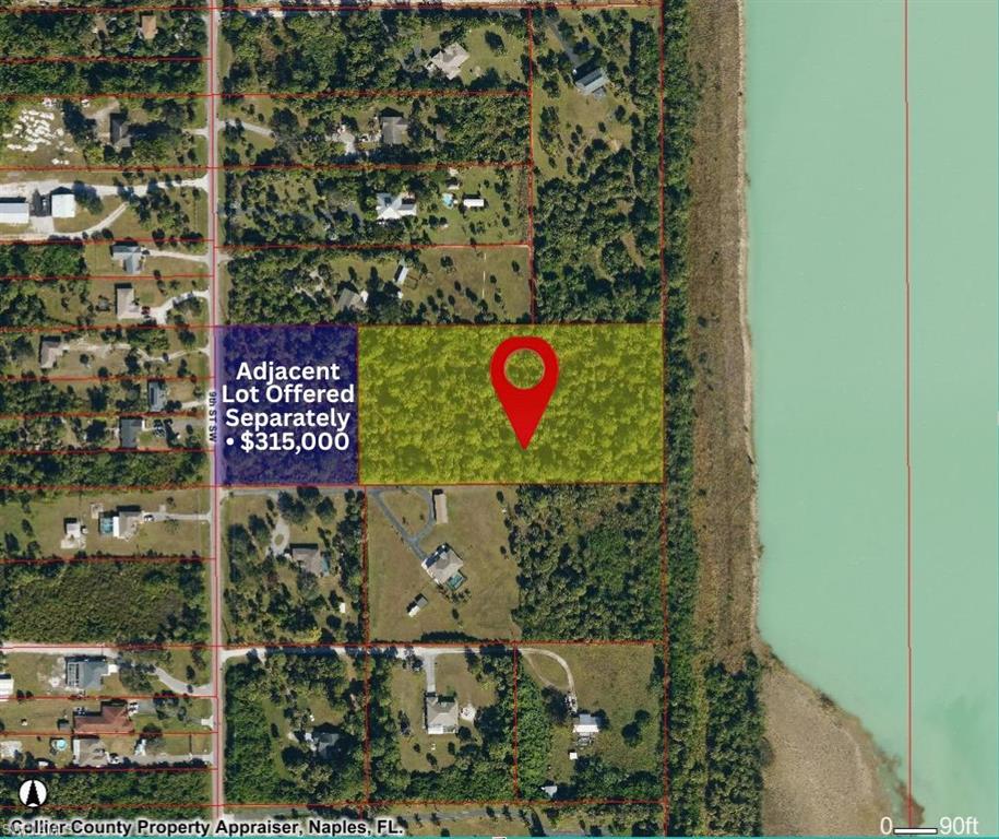 Map / location featuring property boundaries highlighted