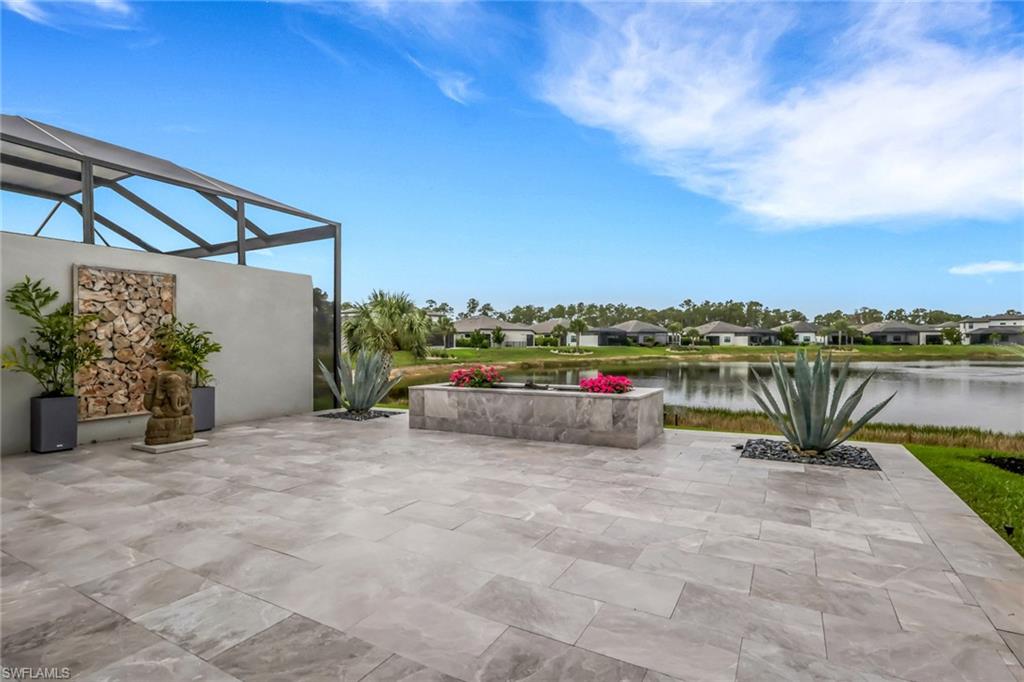 Travertine patio