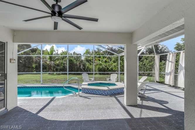 Ideal covered area for outdoor table and chairs