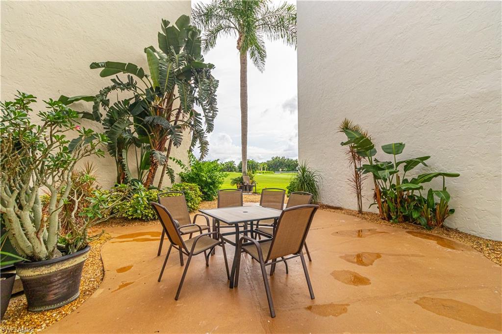 Patio with Grills on the ground level of the condo