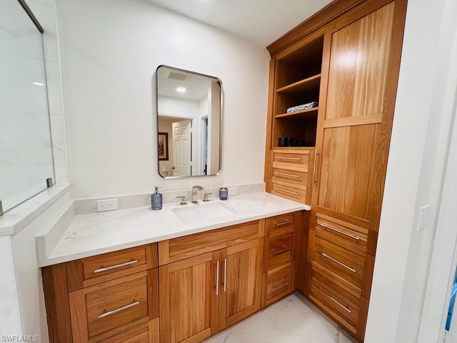 Newly remodeled master bathroom