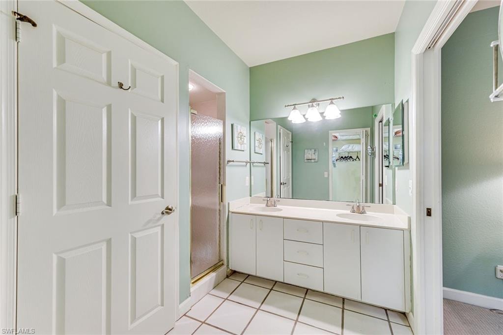 MASTER BATH WITH SHOWER AND WALK IN CLOSET