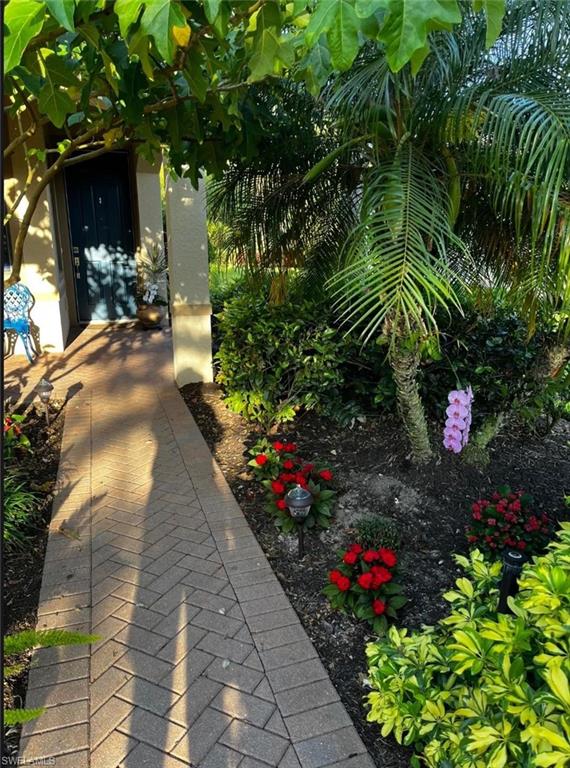 Flowers at front walkway