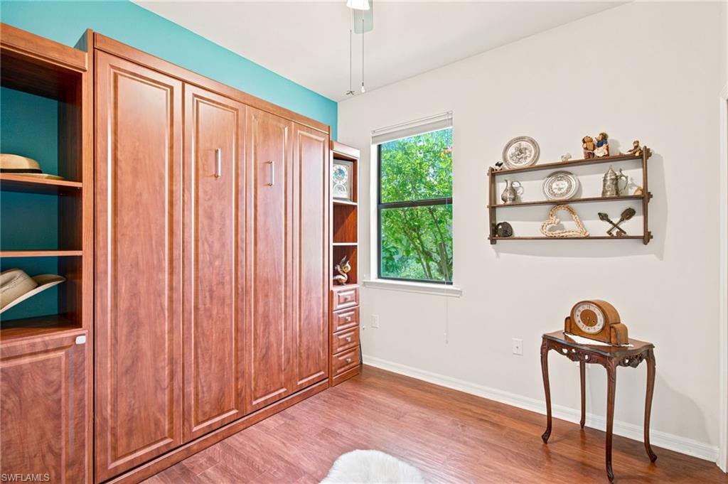Guest bedroom with queen size murphy bed