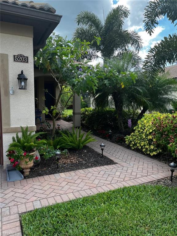 Flowers at front walkway