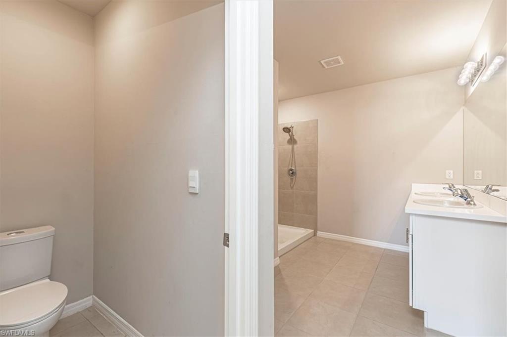 Shower in master bath