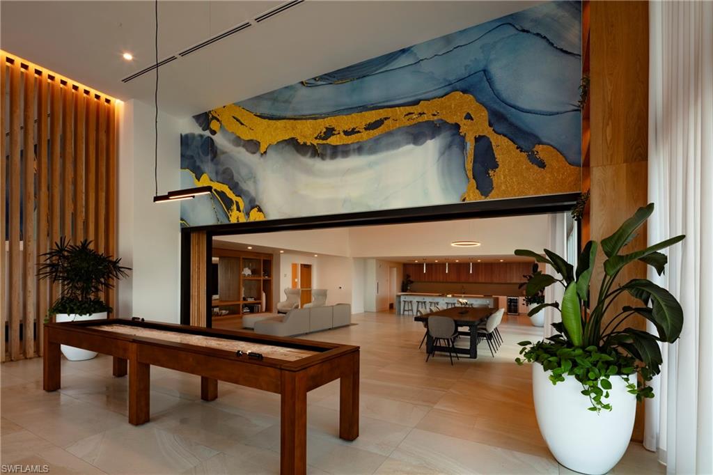 resident lounge with games