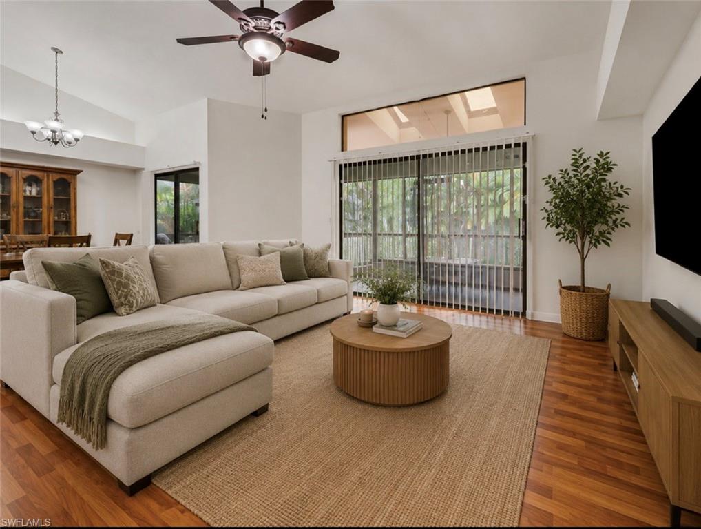 Living Room Staged With Furniture