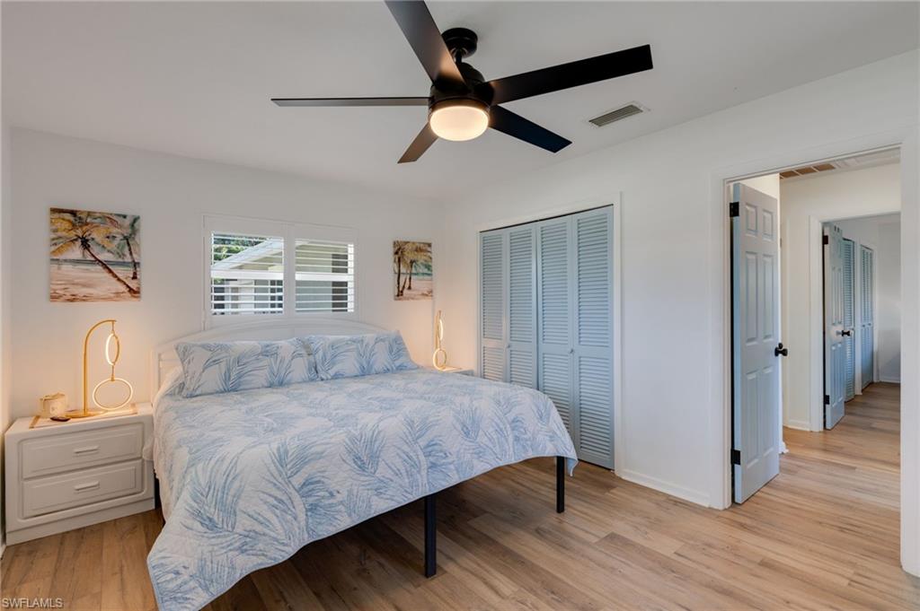 Private primary retreat with generous closet space