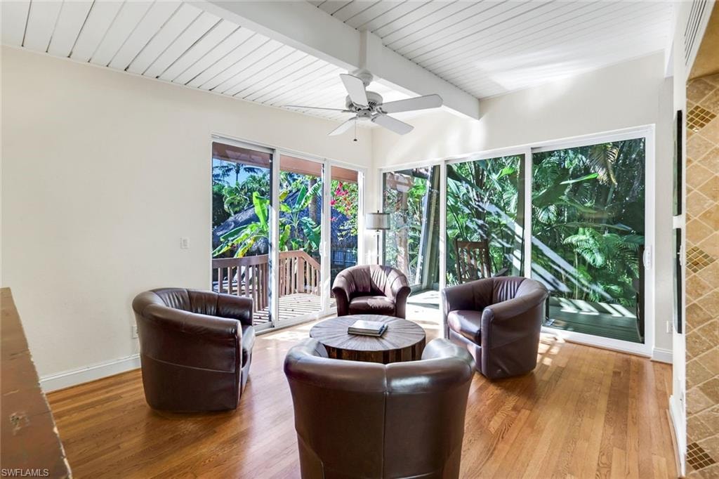 den with sunroom access