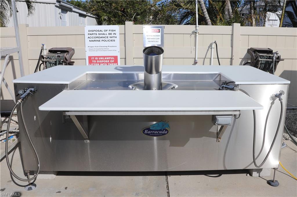 Fish cleaning stations