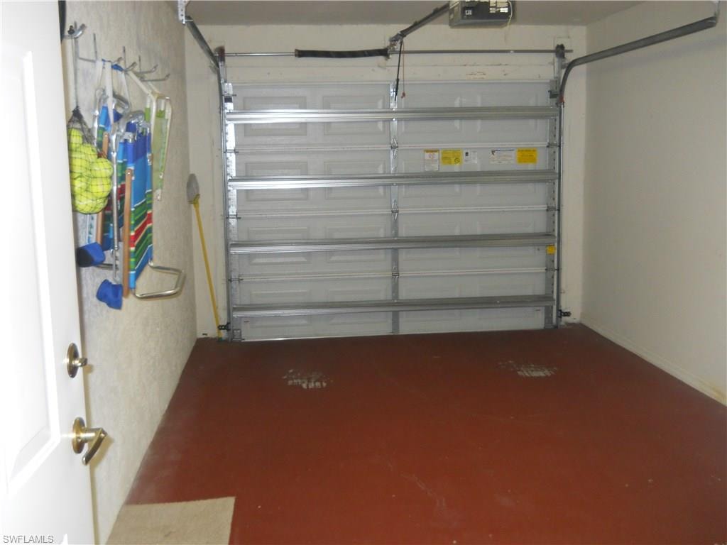 1 car attached garage