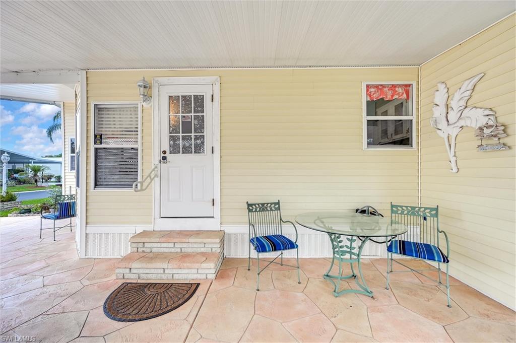 Side entrance under carport