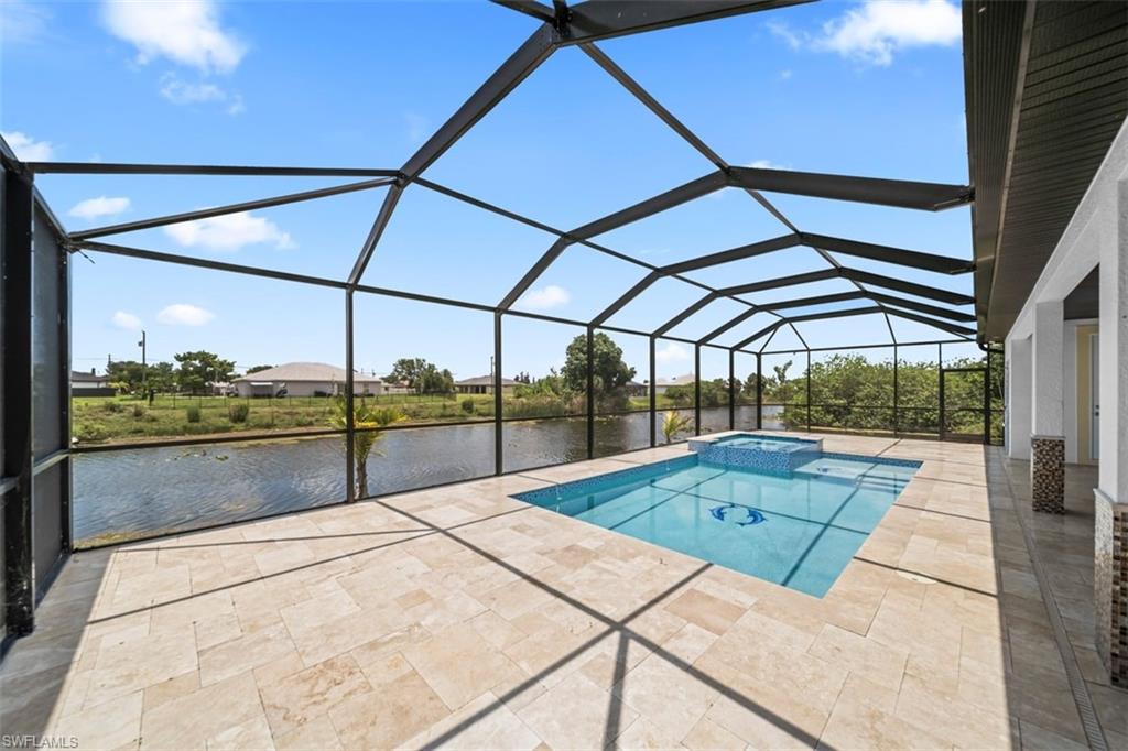 travertine Pool Deck and Lanai Heated Pool