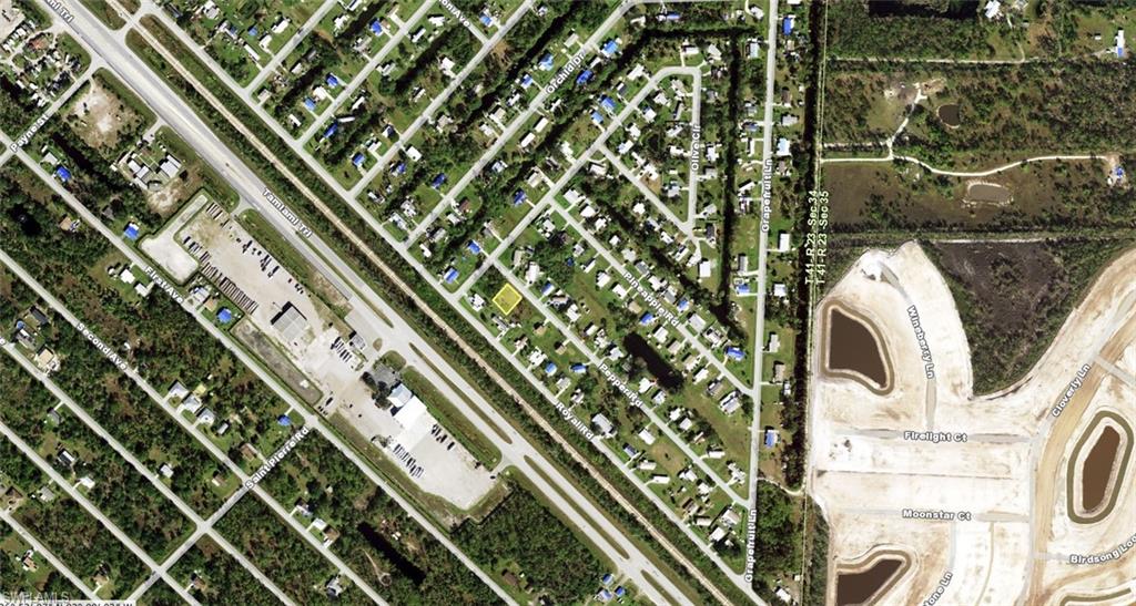 Aerial View. Identifying the property's location within its geographic context