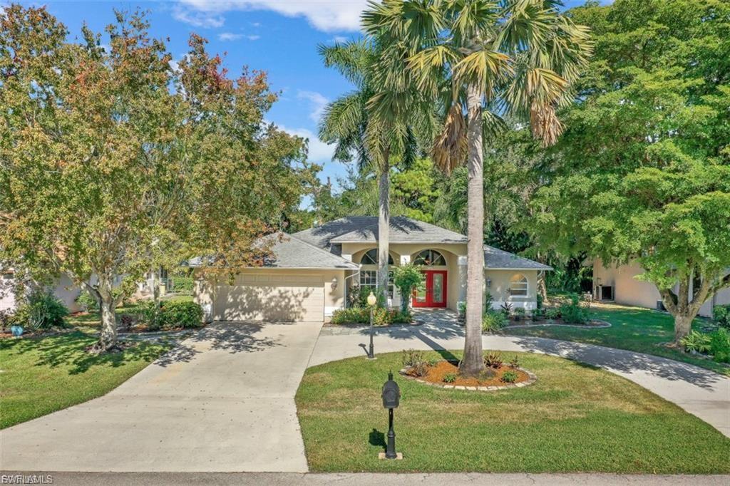 Nice distance between the two homes.  Well manicured property.
