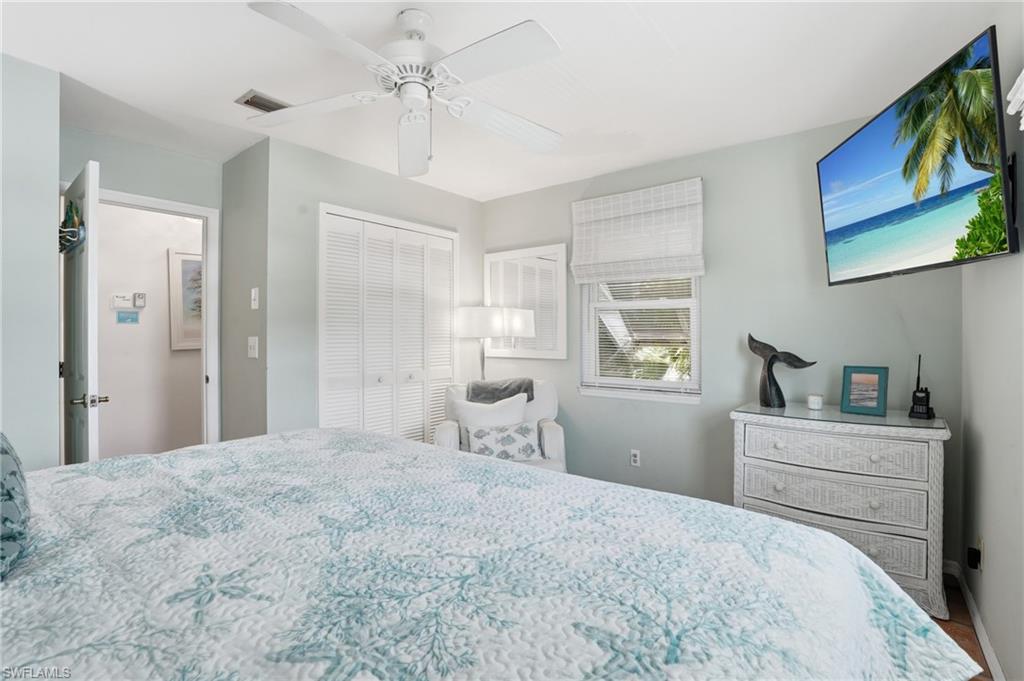 Light-colored walls complement the white ceiling fan - Virtually Edited Image