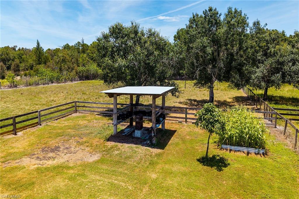 outbuilding concrete slab and water