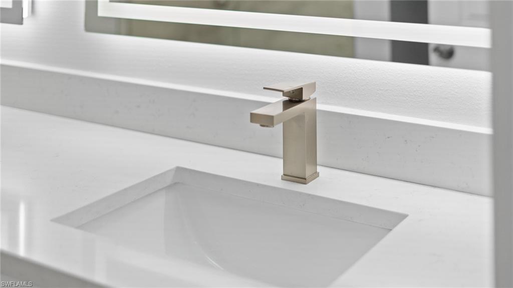 Bathroom view of a sink