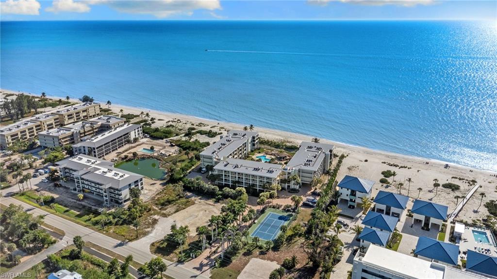 Drone / aerial view of expansive beach