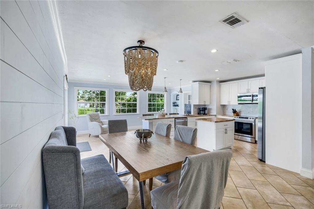 Open Concept Kitchen and Dining Area