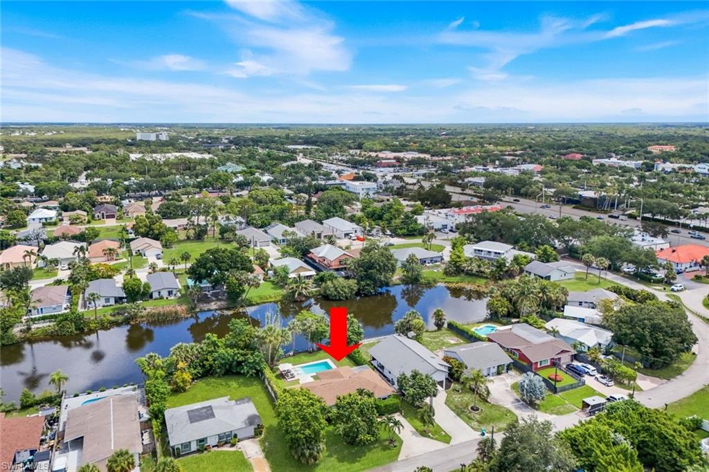 Aeriel View - Property is located on a Non-Thru Street