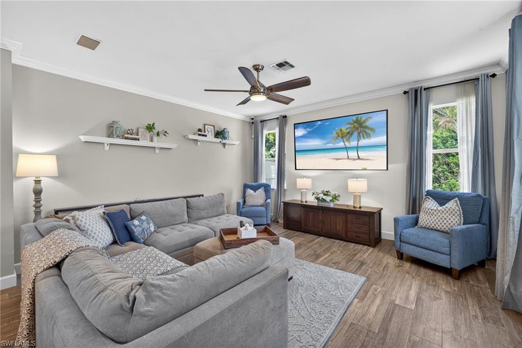 Expansive Family Room with Lake Views