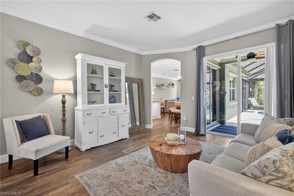 Family Room with Upgraded Fan