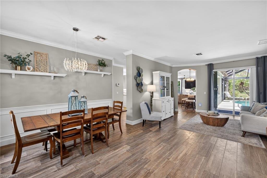 Dining Room with Wainscoting