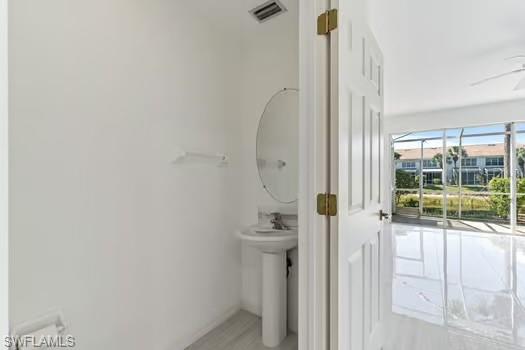 3rd Bathroom (1/2) off Living Room