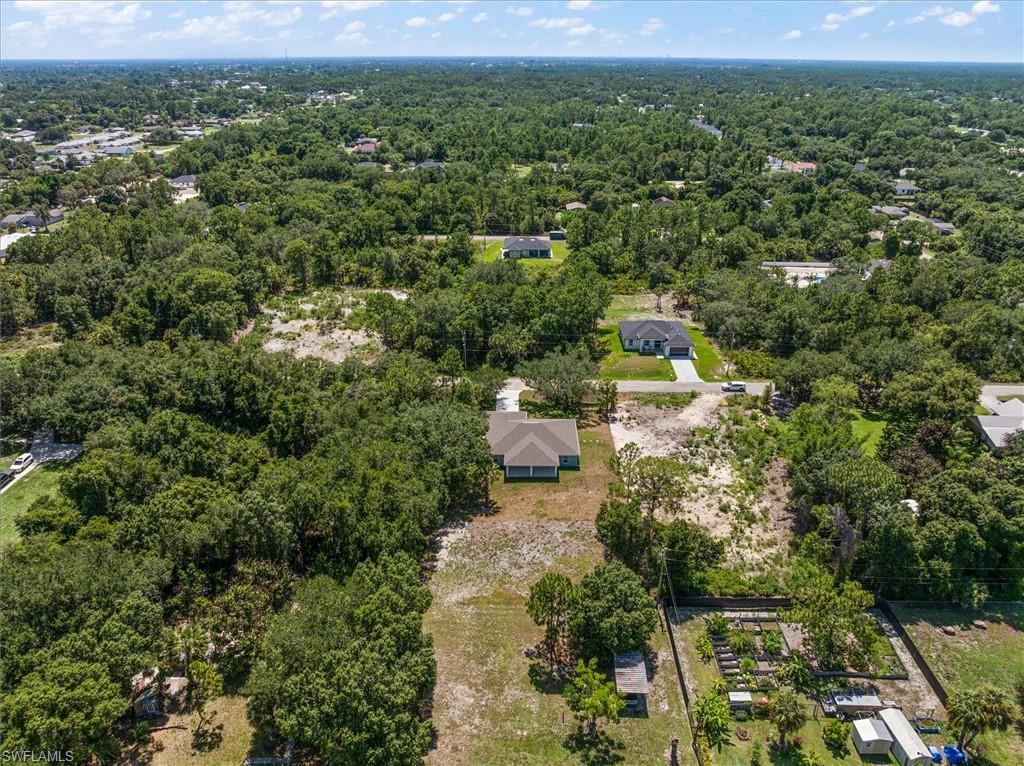 Drone view of rear of home.