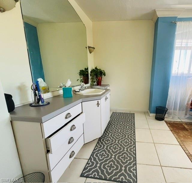 Vanity sink in primary bathroom