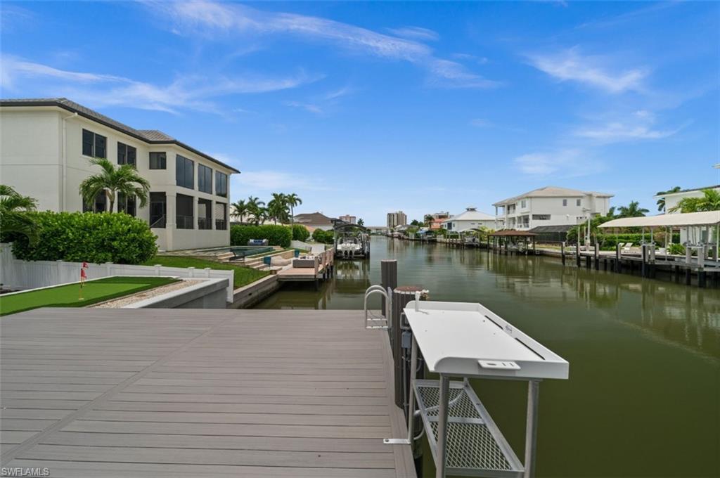 brand new dock, lift, seawall
