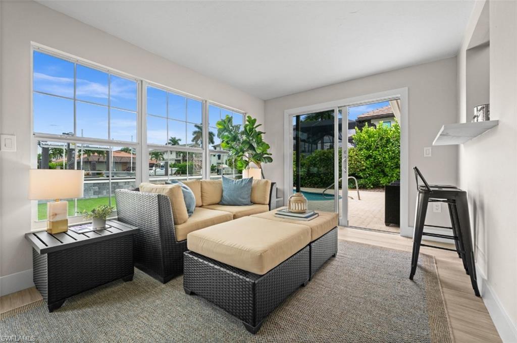 2nd living room overlooking gulf access canal