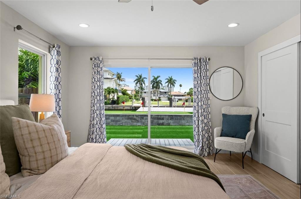 master bedroom with gulf view