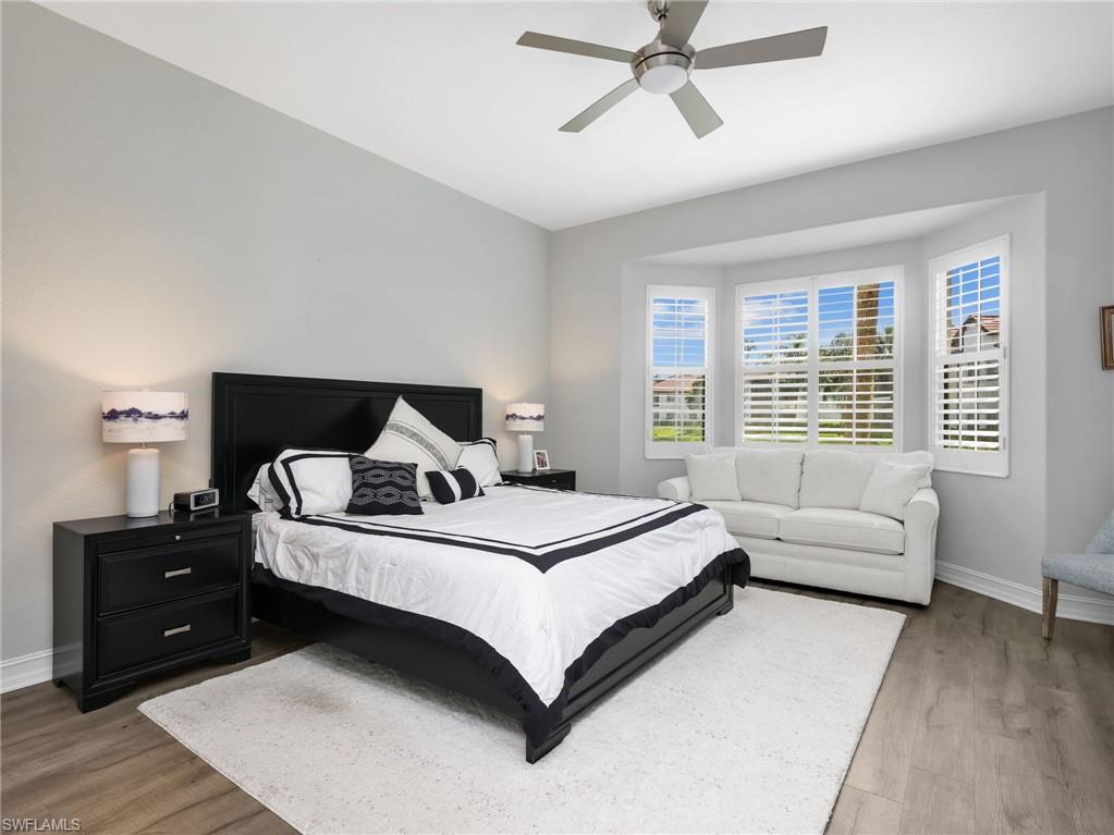 Nice size primary bedroom with space for a sitting area