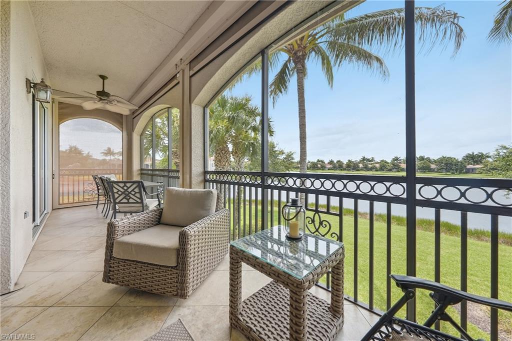 Beautiful lanai with lake views