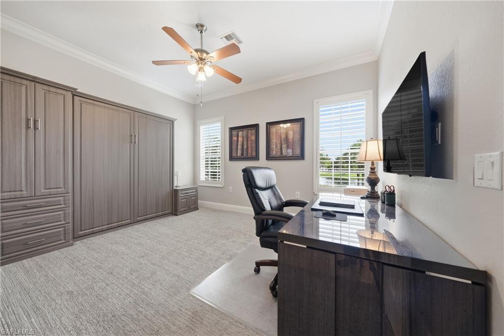 Large office with murphy bed